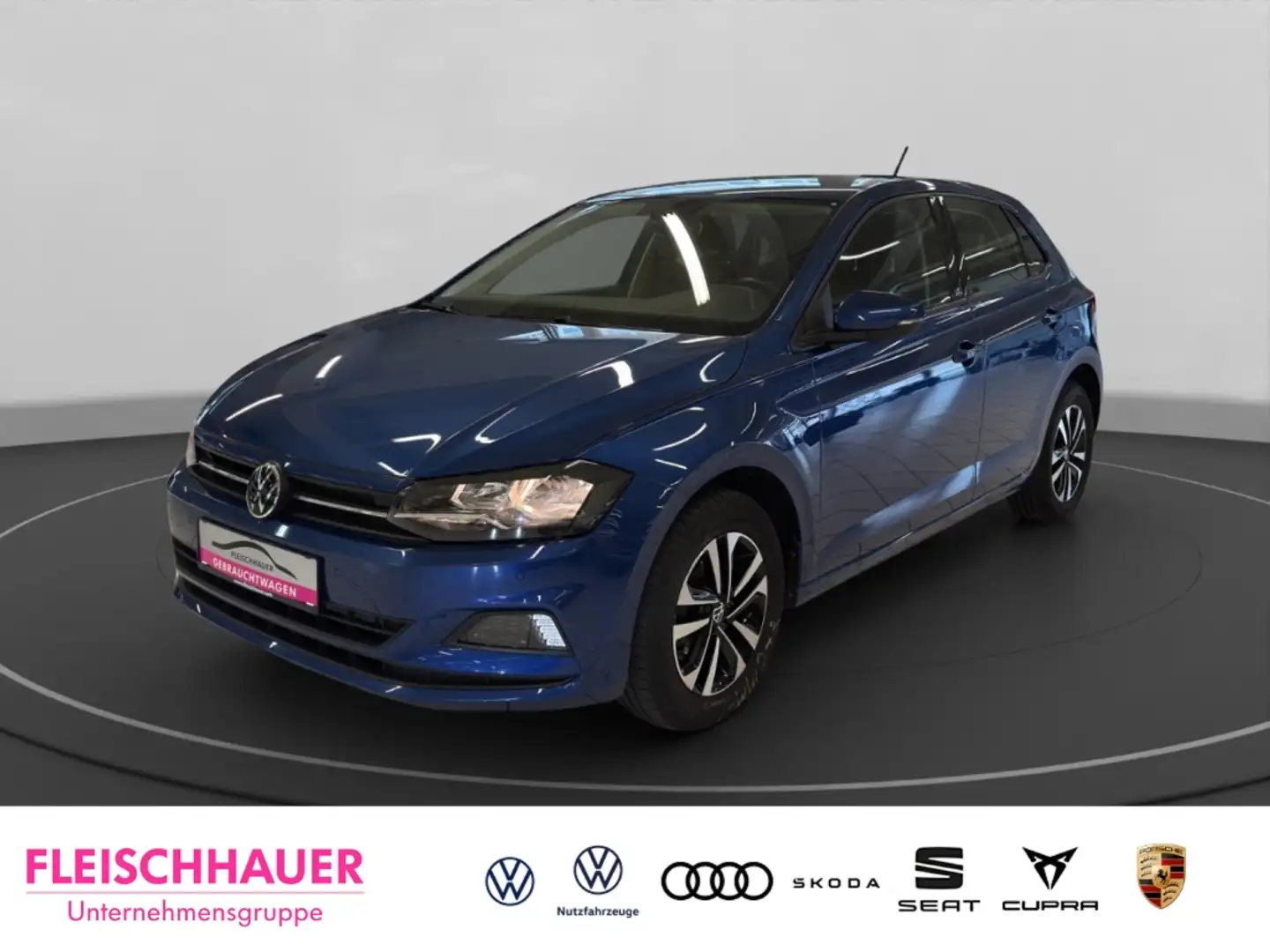 Volkswagen Polo VI United 1.0 TSI PDC+SHZ+App-connect Bleu - 1