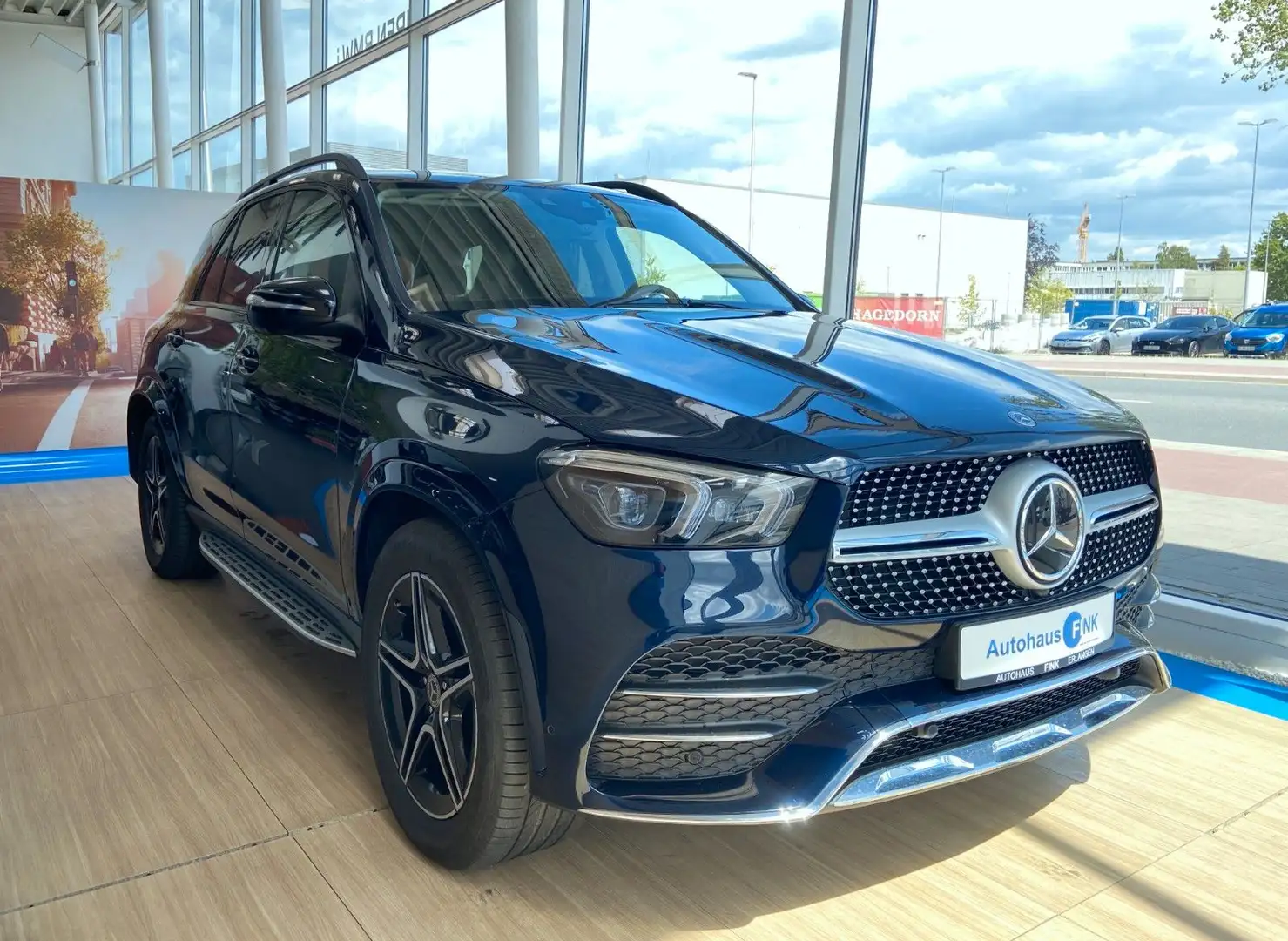 Mercedes-Benz GLE 450 4M. AMG Line MLED 360°K LED ACC AHK WIDE Albastru - 1