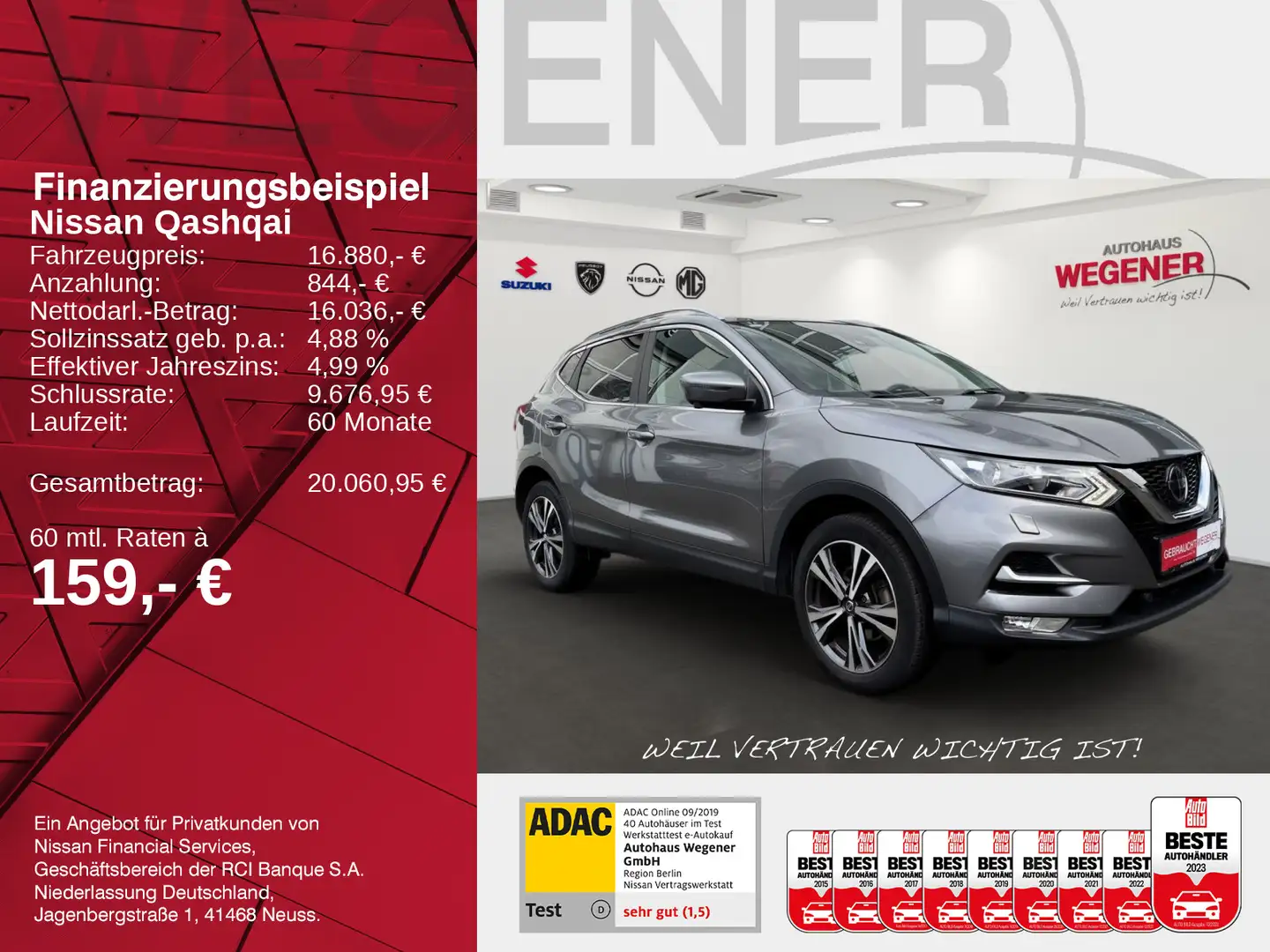 Nissan Qashqai QASHQAI 1.3 MT N-CONNECTA / ALU / KAMERA / PANO Grau - 2