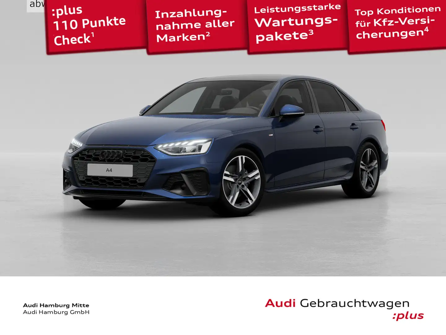 Audi A4 35 TFSI S line S tronic Standhzg LED Virtual Blau - 1