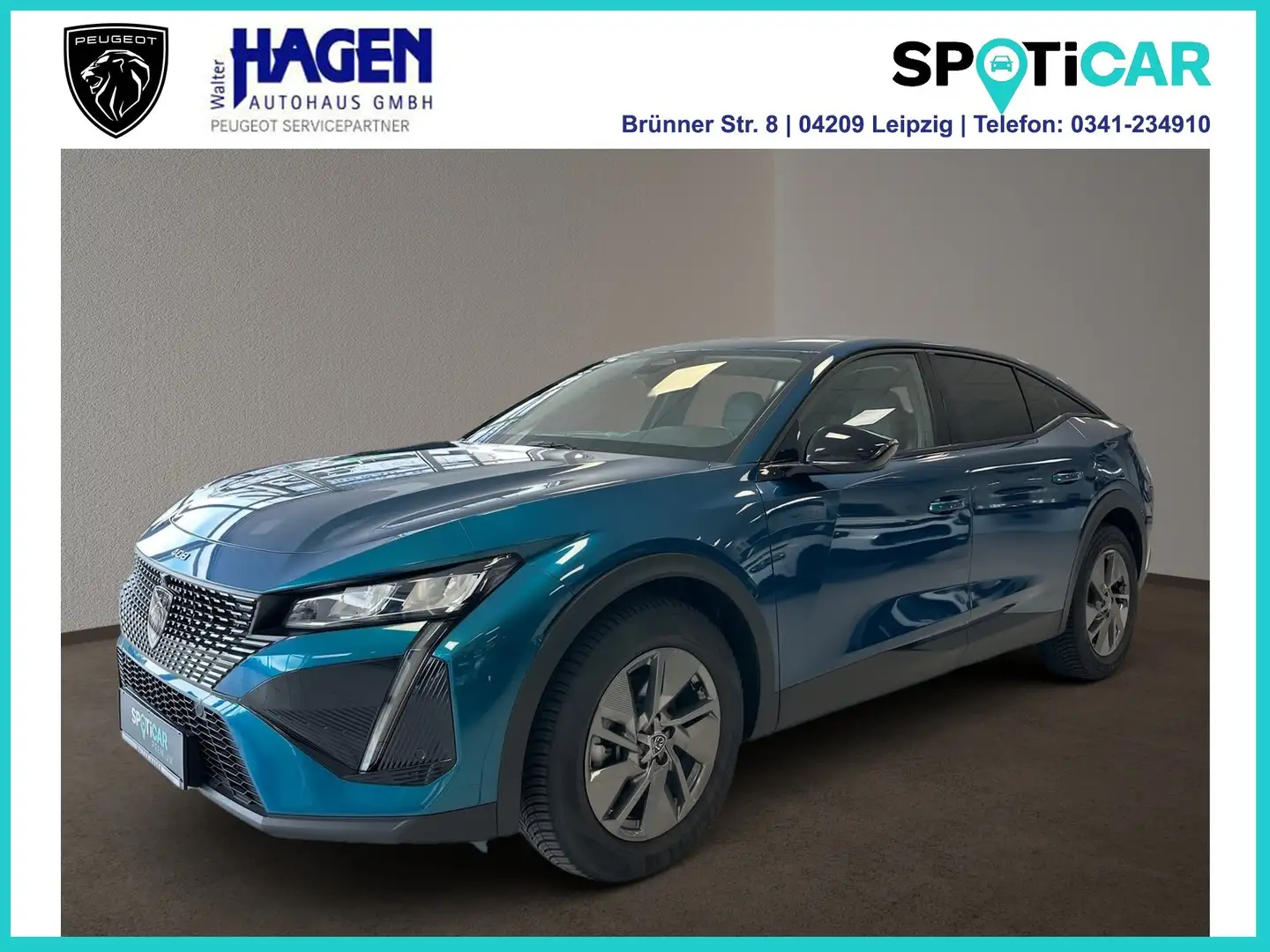 Peugeot 408 Allure 1.2 130 EAT8 PT PDC/RFK/SHZ/LED/DAB/NAVI Azul - 1
