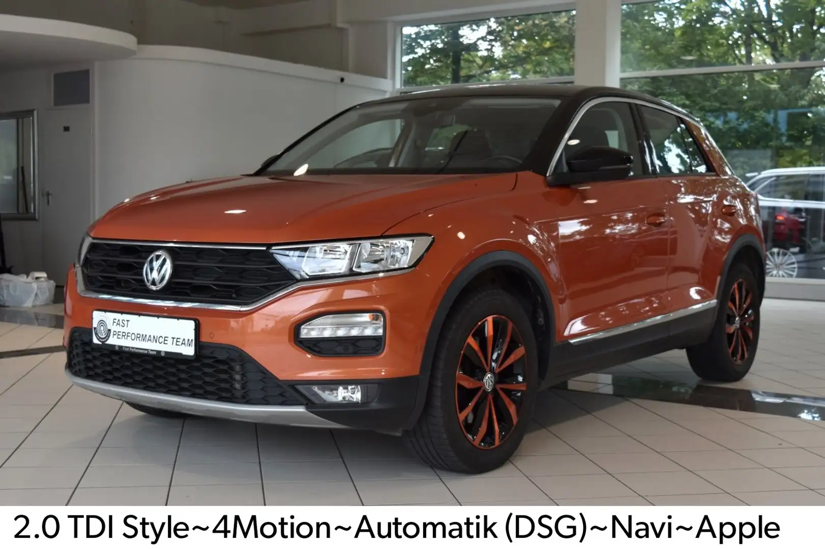 Volkswagen T-Roc 2.0 TDI Style 4Motion~Automatik~Navi~Apple Orange - 1