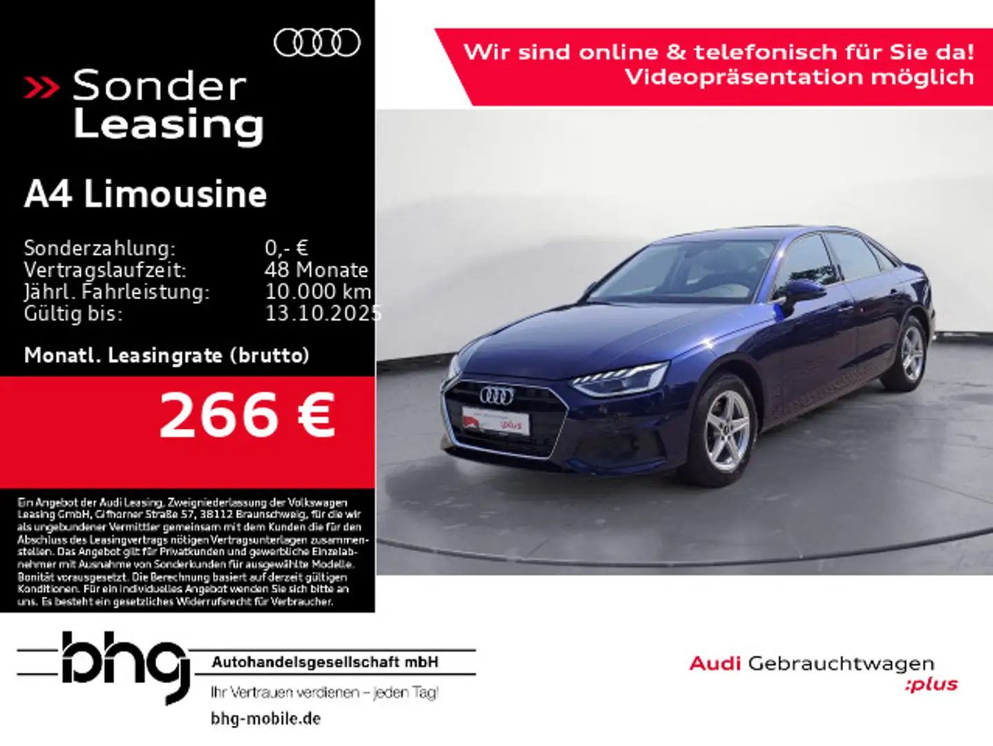 Audi A4 35 TFSI S tronic Bleu - 1