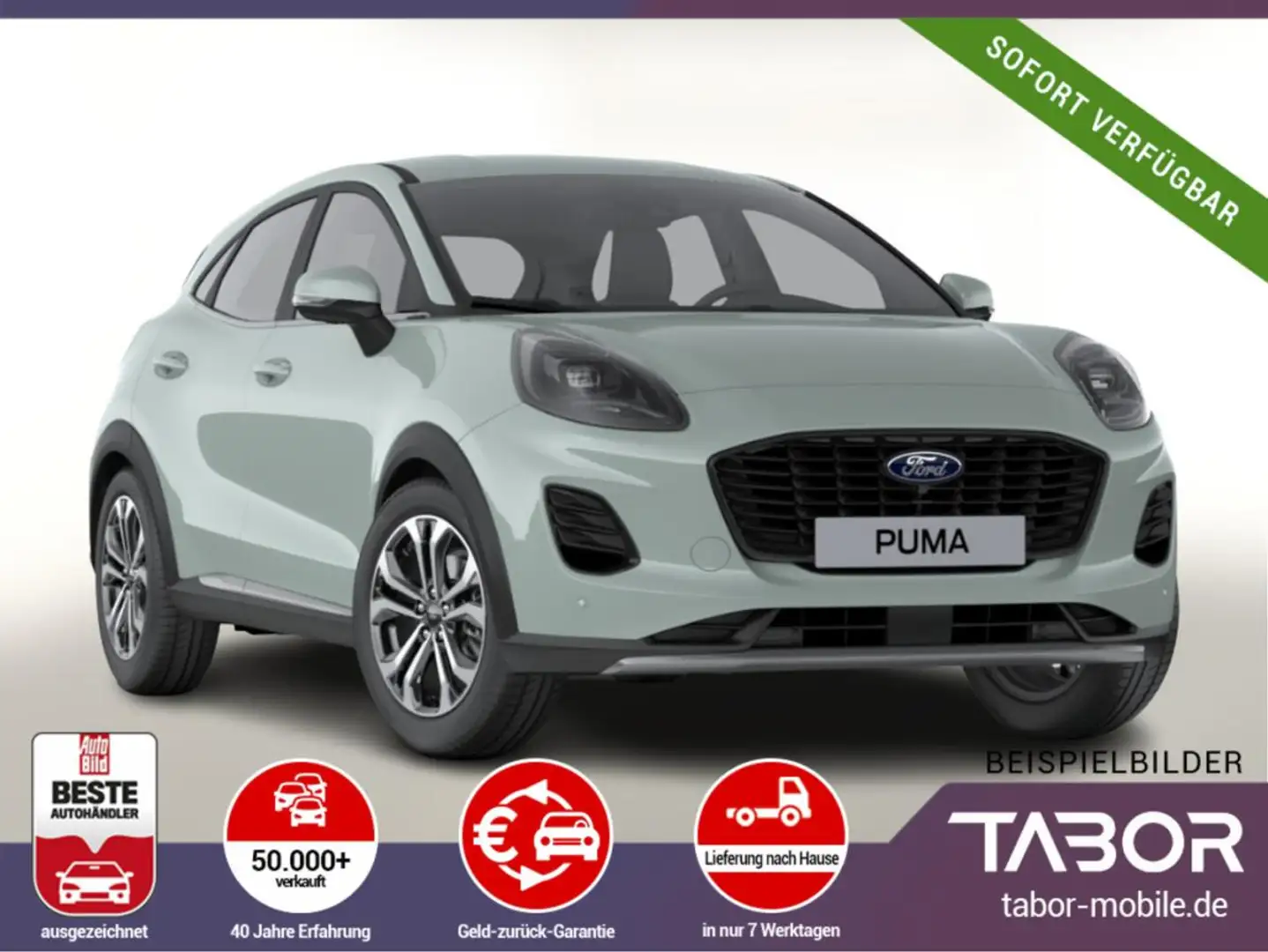 Ford Puma 1.0 EB 155 MHEV A7 Tit ACC KomfortP SHZ eHK Grau - 1