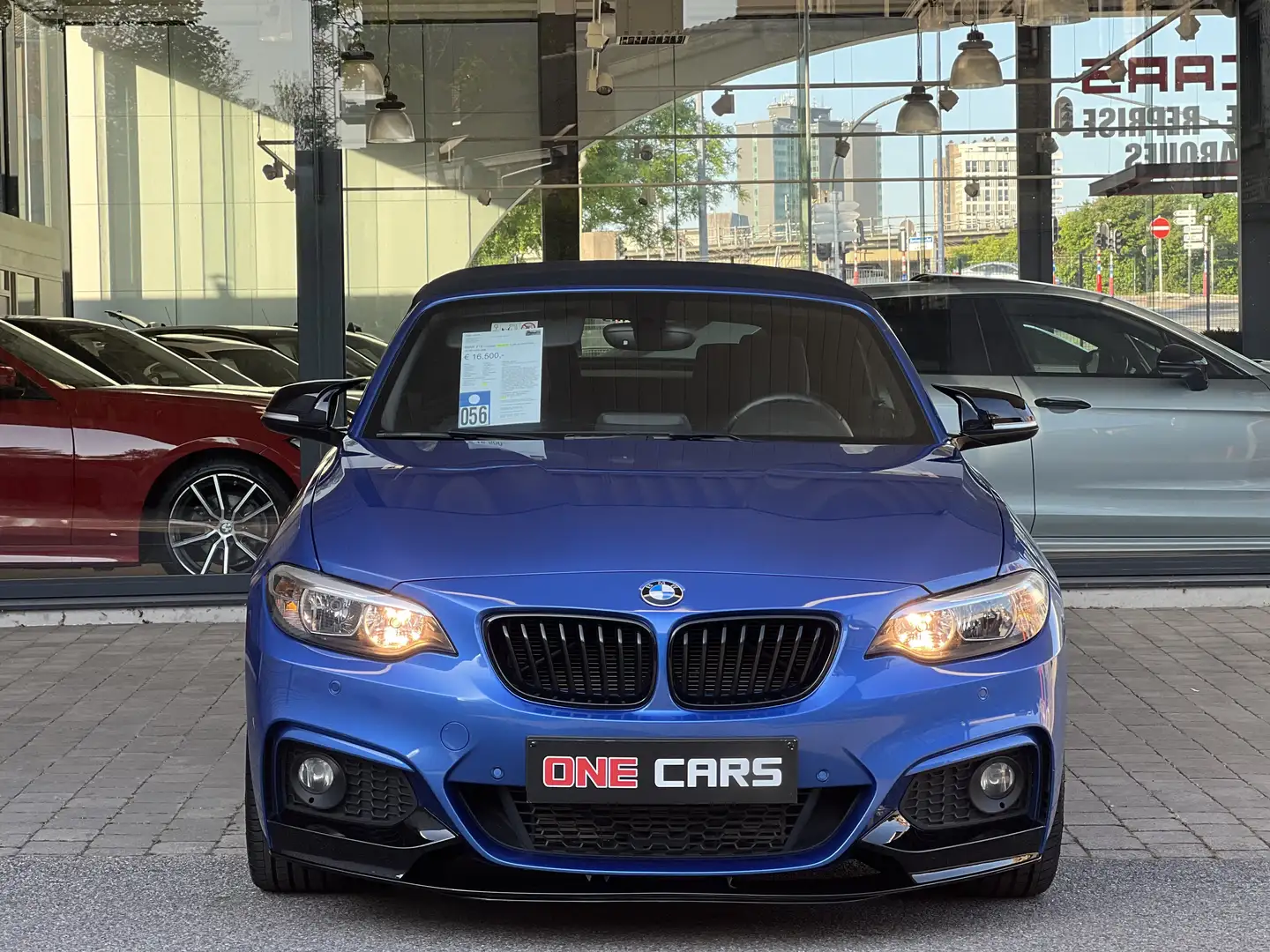 BMW 218 i CABRIO( PACK SPORT-M)CLIM,ALCANTARA,JA19,BLEU M" Bleu - 2