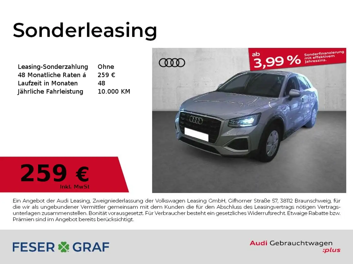 Audi Q2 35 TFSI advanced S tronic AHK Navi LED Argent - 1