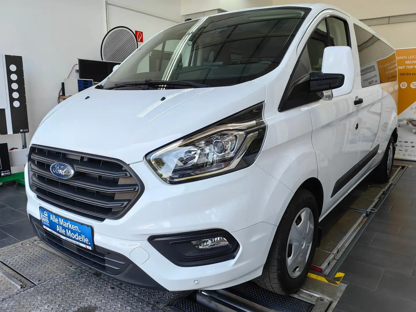 Ford Transit Custom 340 L2 TDCi*9Sitz*Navi*Temp*Zuheiz*PDC Weiß - 2