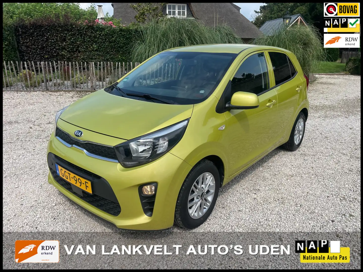 Kia Picanto 1.0 DPi ComfortLine Airco, stoel verwarming Groen - 1