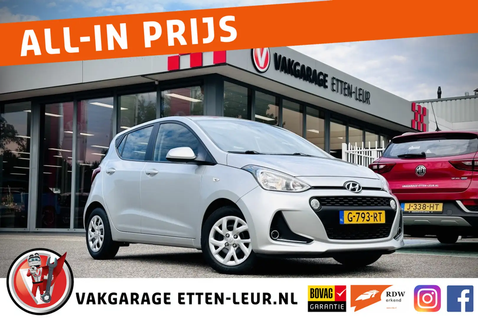 Hyundai i10 1.0i Comfort | AIRCO | CRUISE | APPLE + ANDROID | Grijs - 1