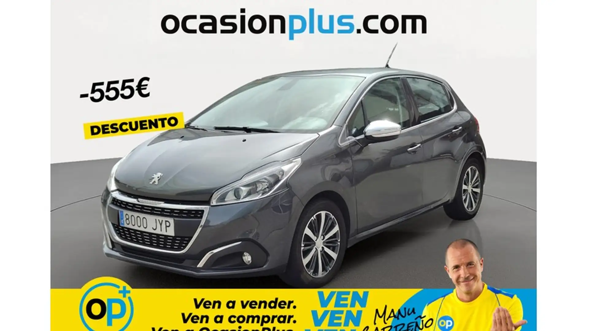 Peugeot 208 1.2 PureTech S&S Allure 110 Gris - 1