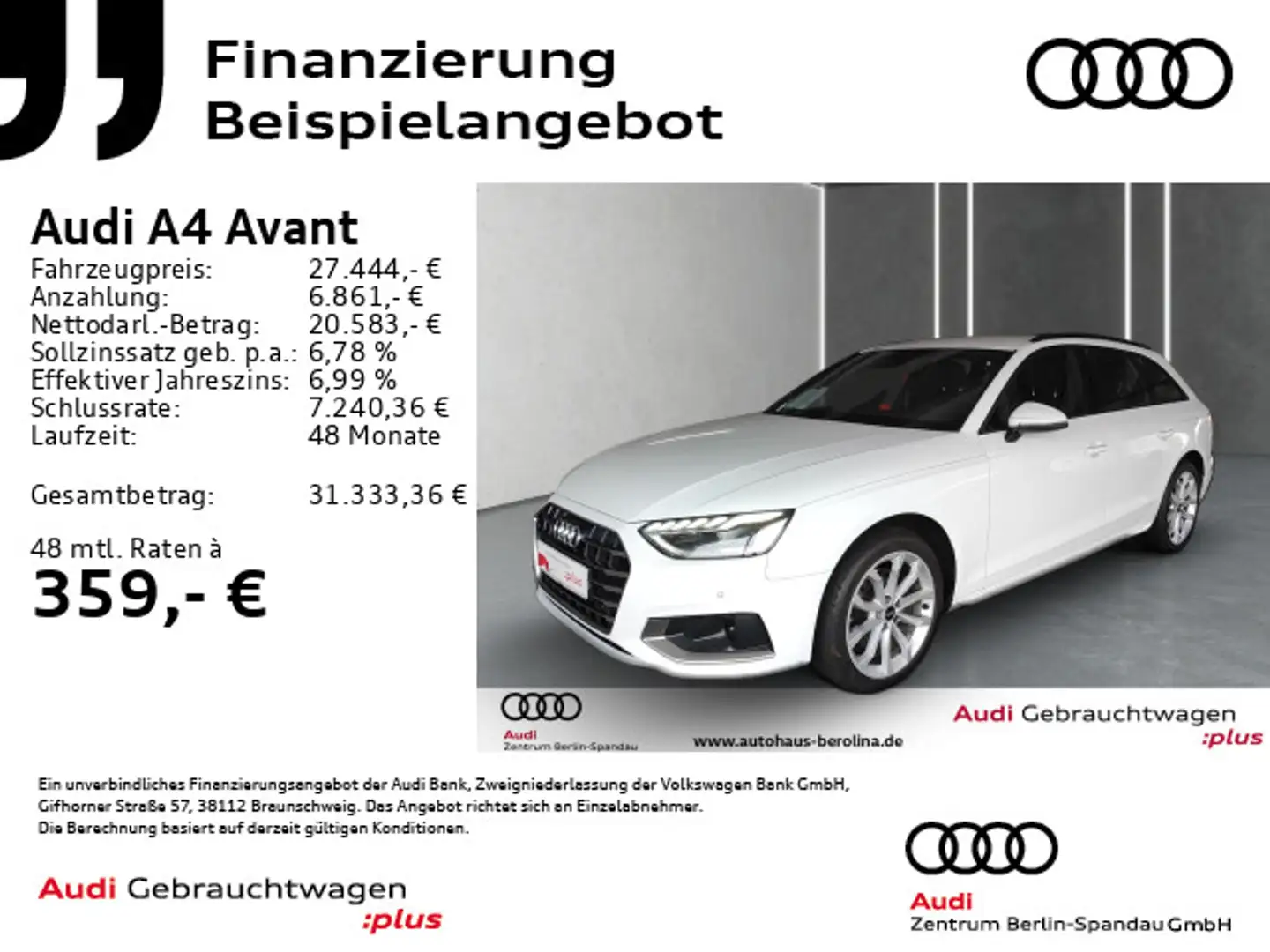 Audi A4 35 TFSI S line int. S tronic *Virt.C+* Белый - 1