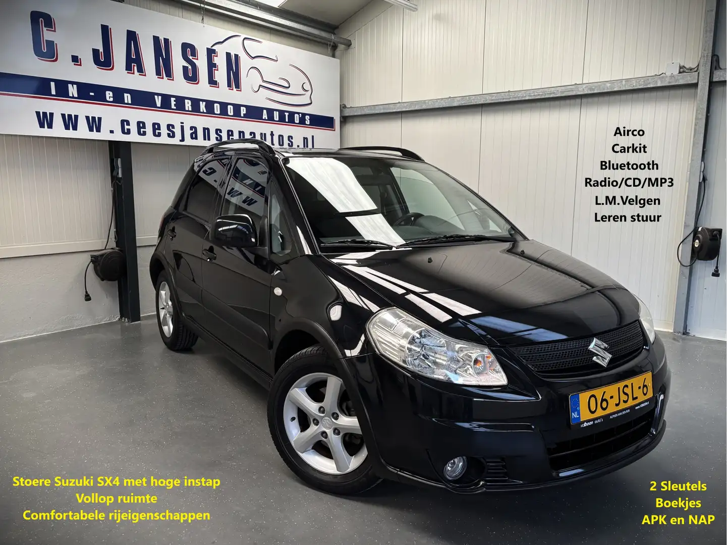 Suzuki SX4 1.6 Shogun Goed onderh !!!! | Airco | Aircondition Zwart - 1