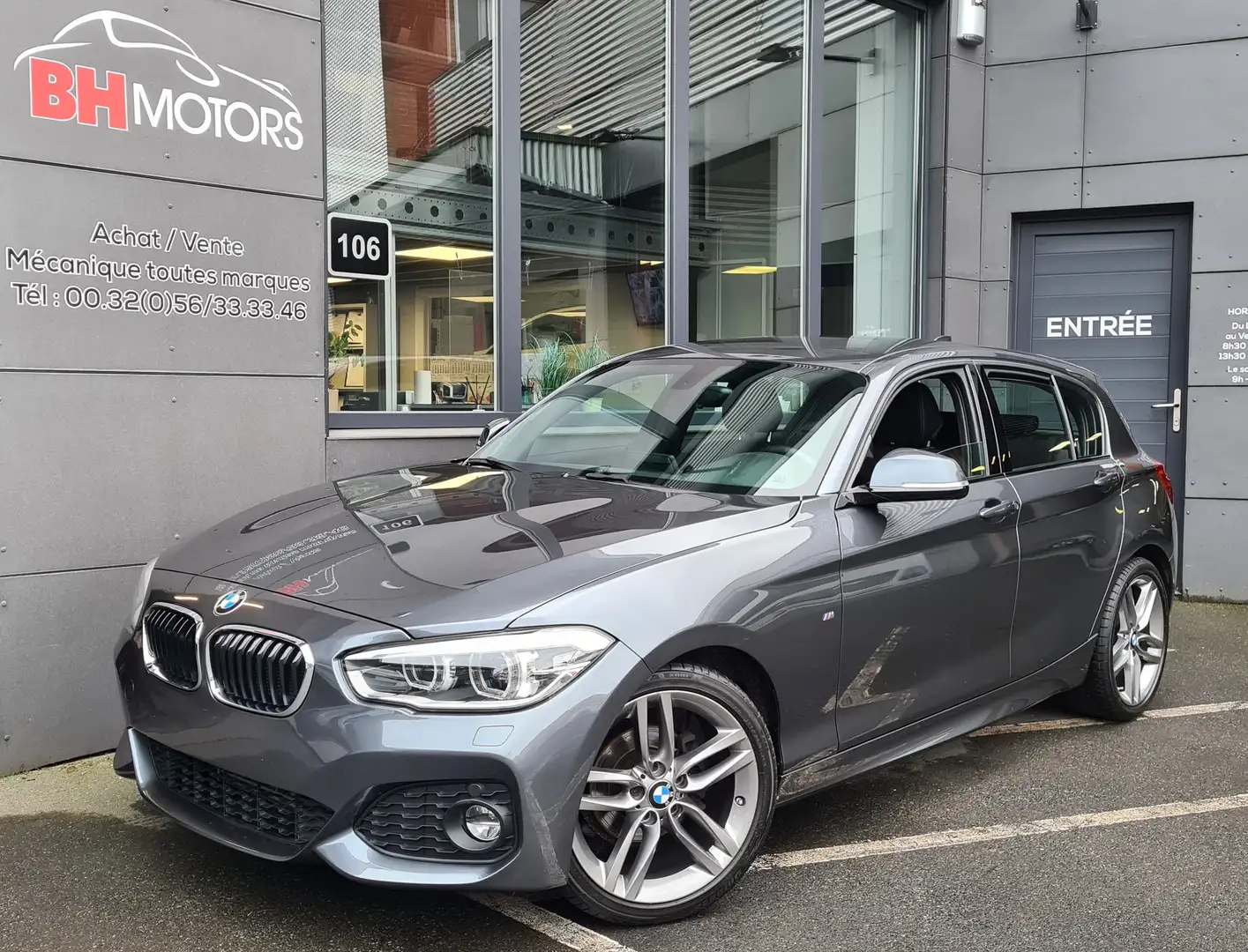 BMW 118 118i Automatique Pack M Gris - 1
