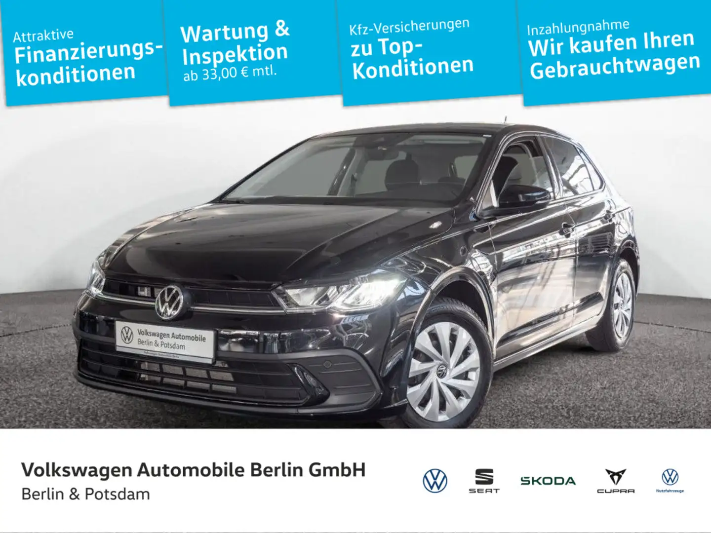 Volkswagen Polo 1.0 TSI DSG Life LED APP Sitzhzg. Navi PDC Noir - 1