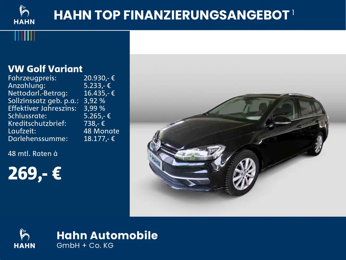 Volkswagen Golf Variant VII 2.0 TDI DSG Highline LED Sitzh Zwart - 2