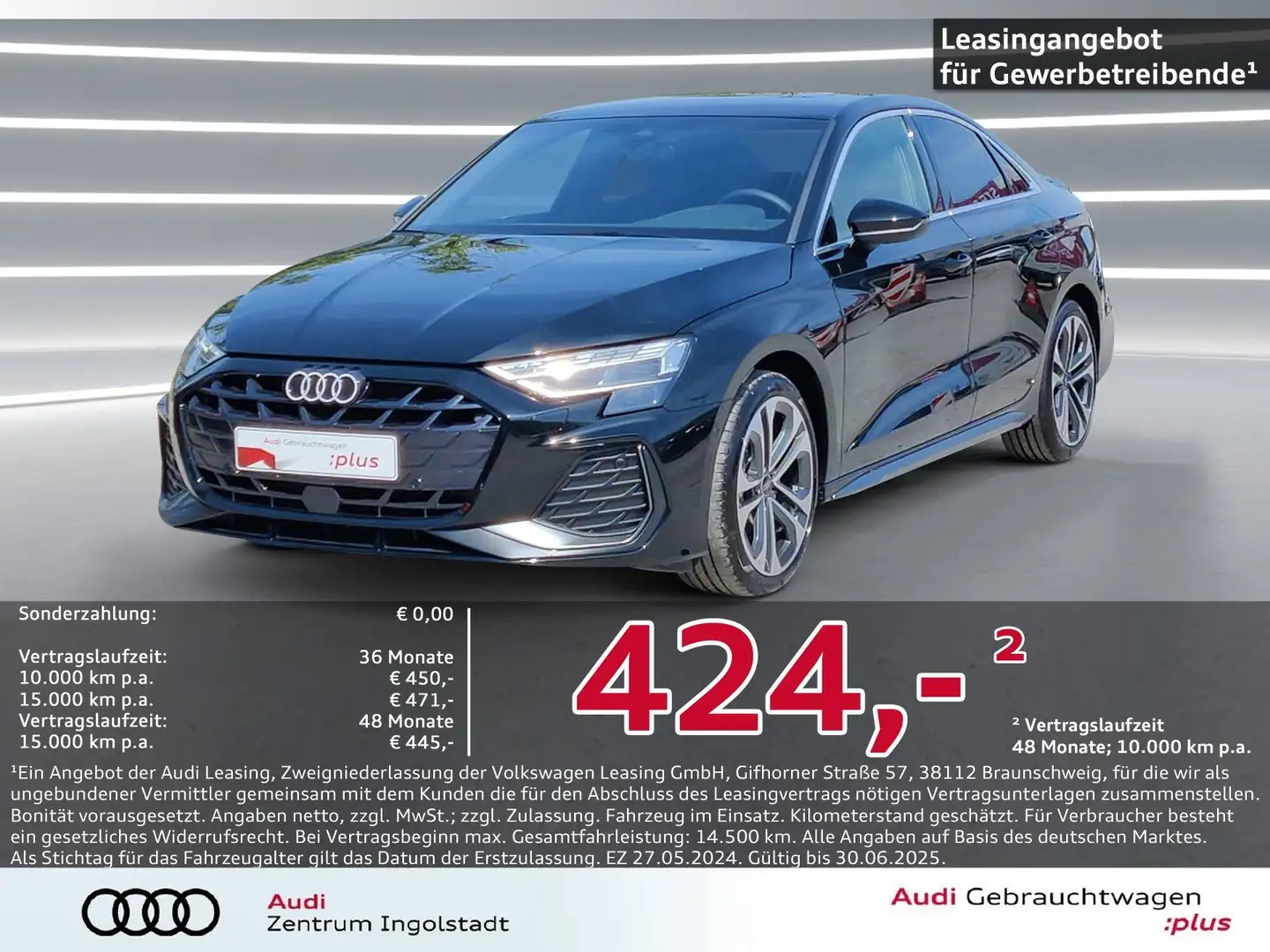 Audi A3 Limousine 35 TDI 2x S line MATRIX NAVI ACC 18" Schwarz - 1