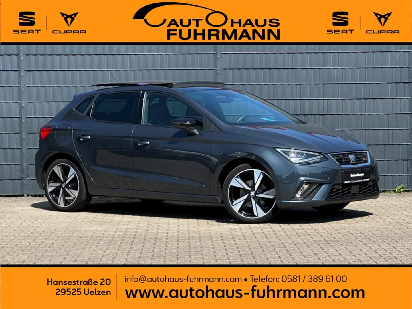 SEAT Ibiza FR 1.0 TSI PANO/BEATS/LED/NAV/SHZ/RFK/18LM Grau - 1