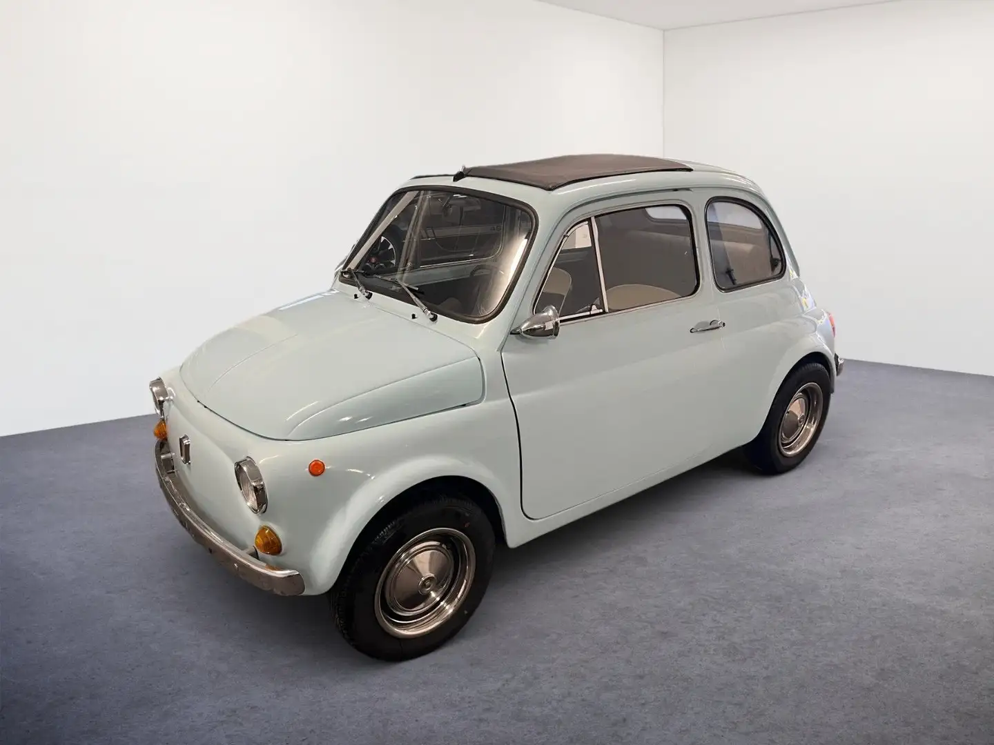 Fiat 500 / RUNDTACHO/ RESTAURIERT Blau - 1