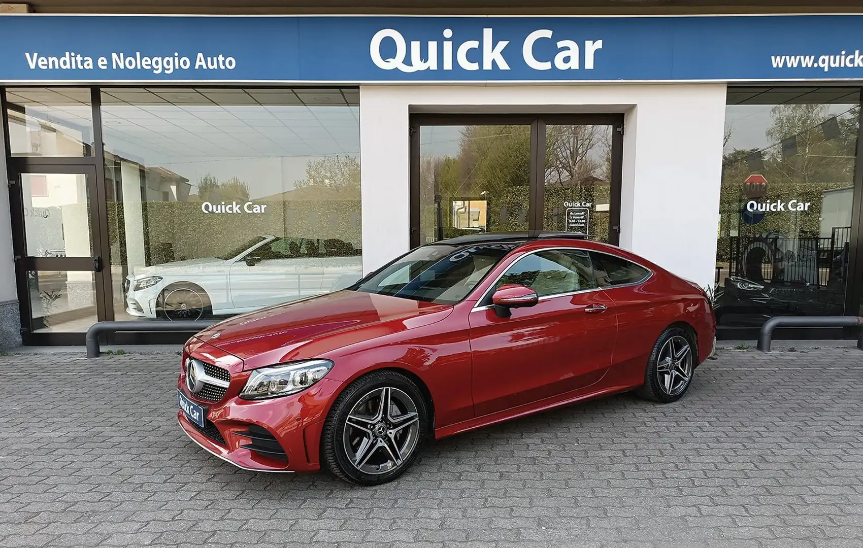 Mercedes-Benz C 200 Coupe mhev PREMIUM DISTRONIC,TETTO,CARPLAY,UNICA ! Rosso - 2