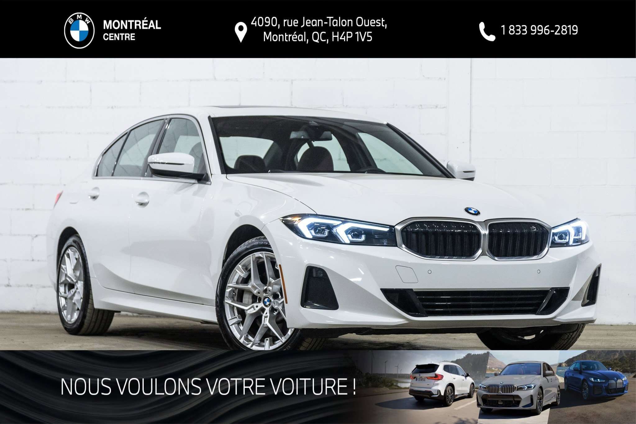 2025 BMW 3 Series 330i xDrive | Assistant à la Conduite | Sensatec p