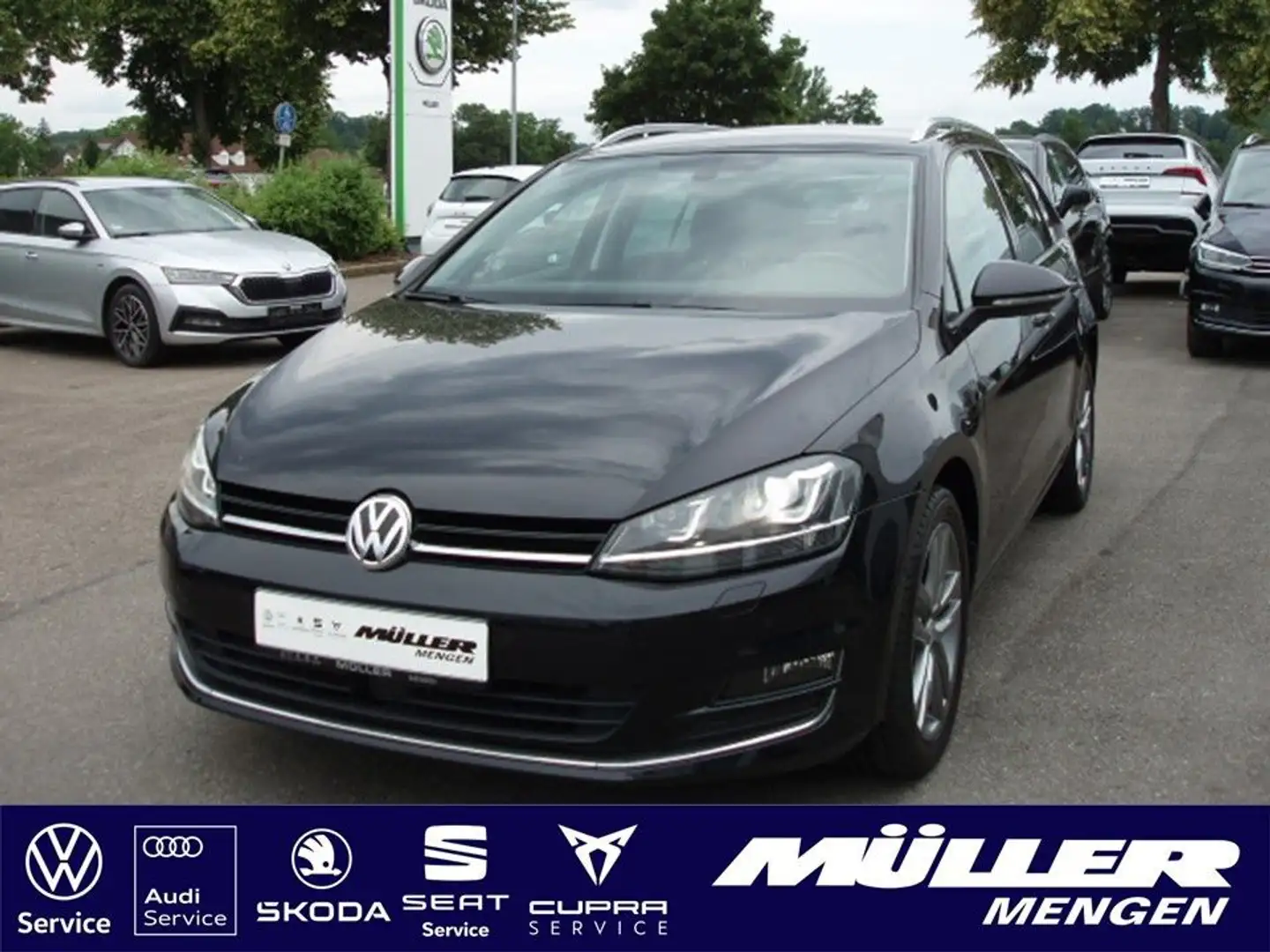 Volkswagen Golf VII Var. Highl. 1,4 TSI BMT 6-Gang NAVI/KAM Noir - 1