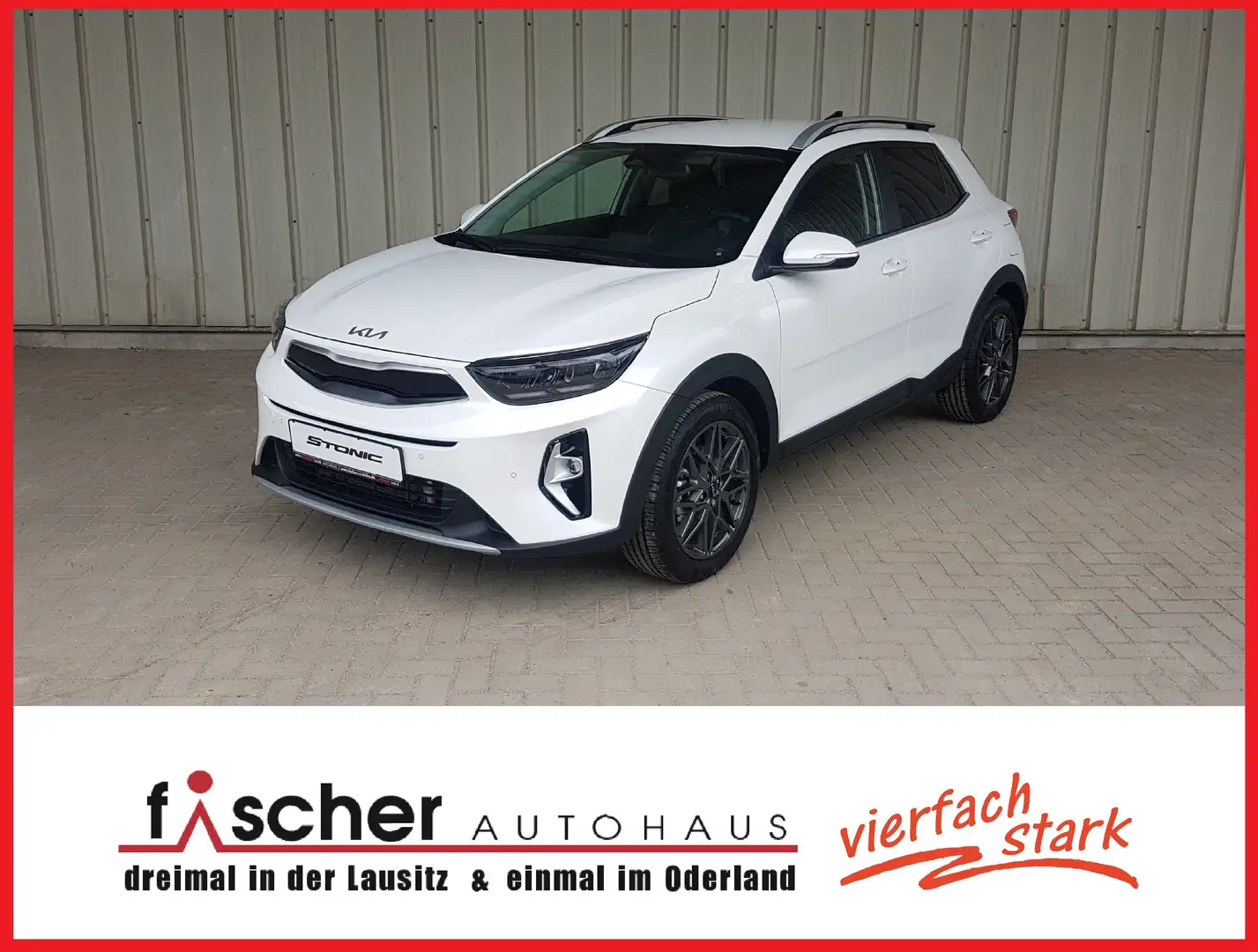 Kia Stonic 1.0T 100 48V NIGHTLINE EDITION Weiß - 1