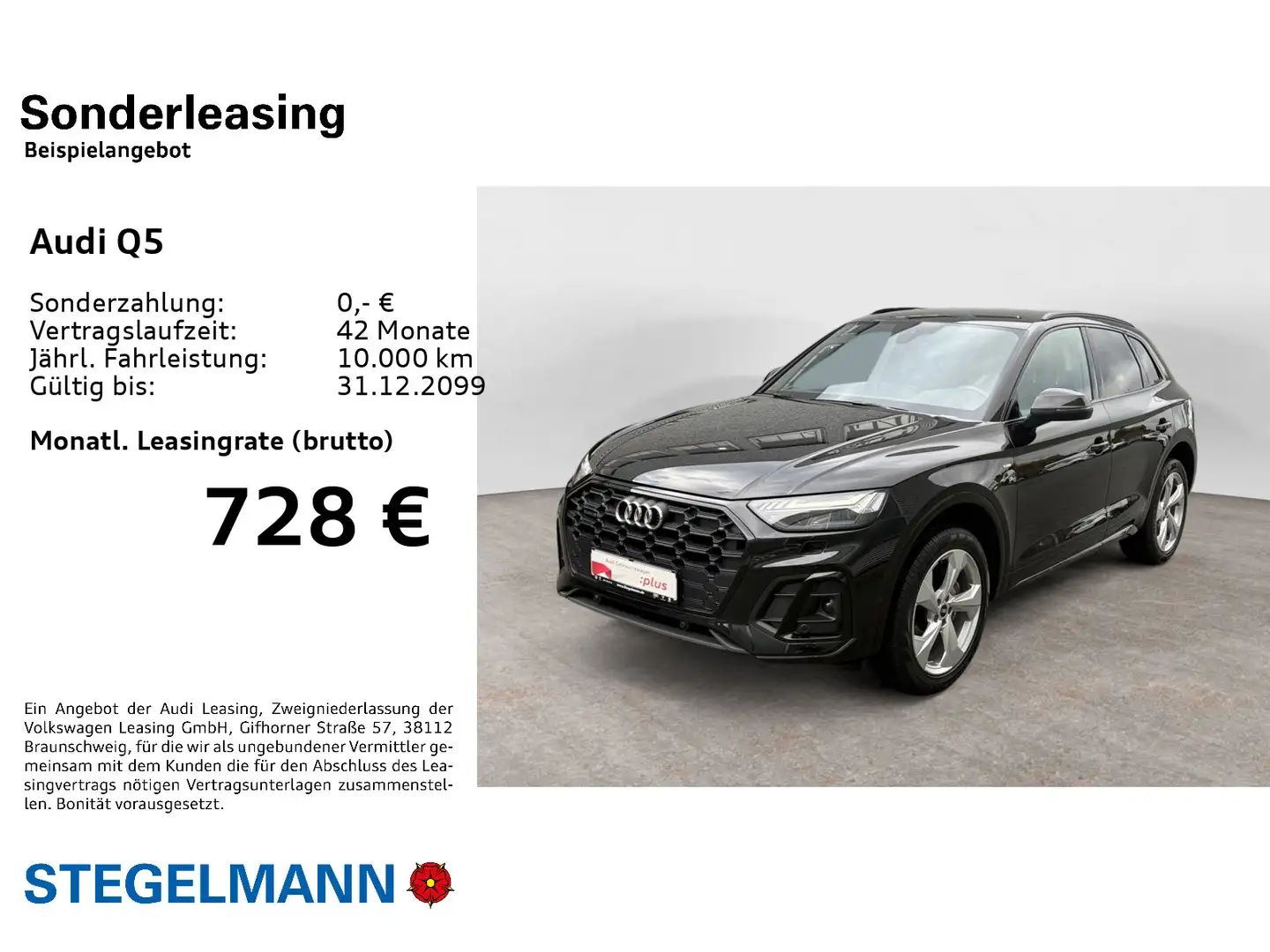 Audi Q5 40 TDI qu. S-tronic S-Line *Matrix-LED*Navi* Noir - 2