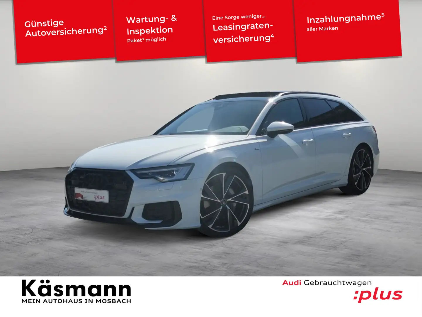 Audi A6 S line 50TDI quattro 2xS line MATRIX AH Weiß - 1