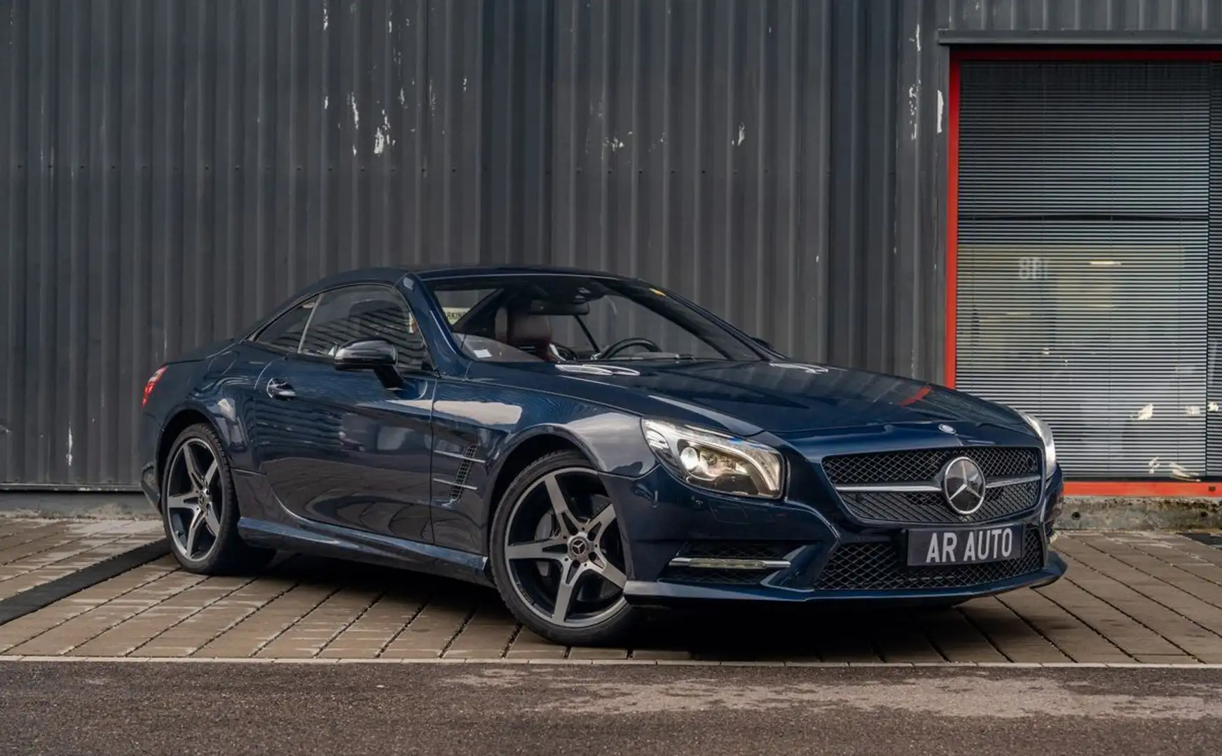 Mercedes-Benz SL 400 Classe 400 Roadster V6 3.0 Biturbo 333 CH Origine france entretien complet mercedes carbone beaucoup d'options Blau - 1