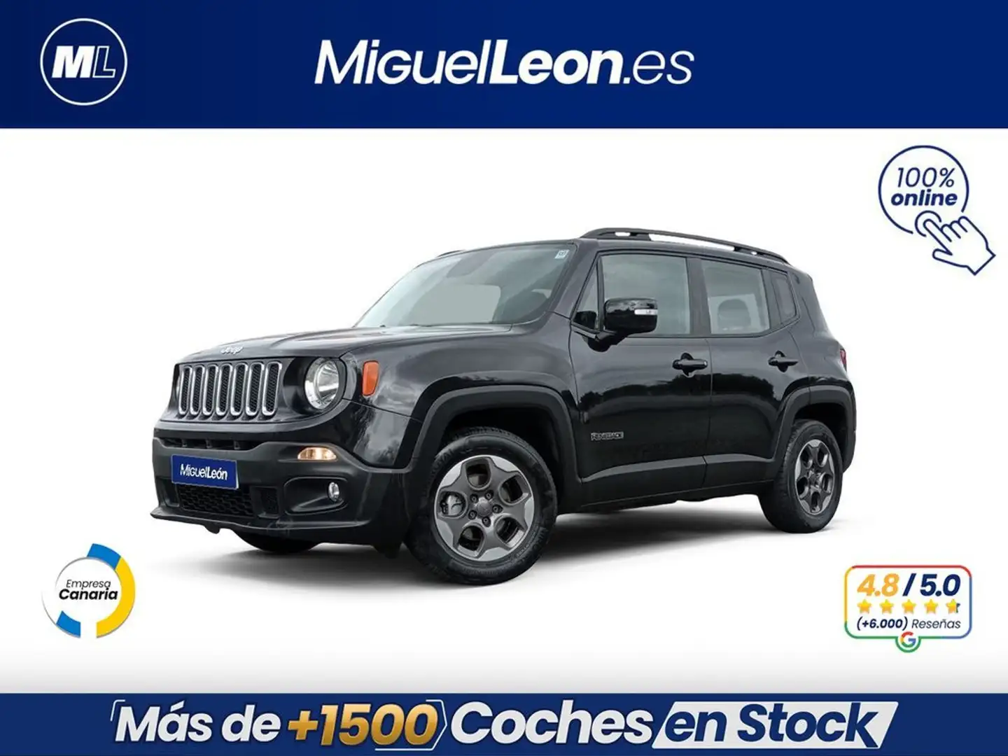 Jeep Renegade 1.6Mjt Limited 4x2 88kW Negro - 1