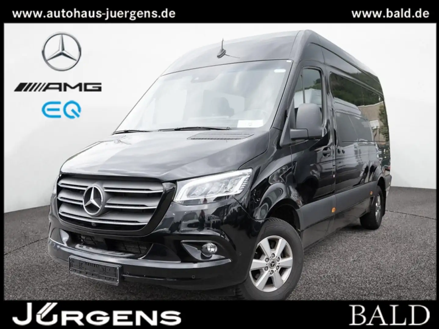 Mercedes-Benz Sprinter 319 +LED+MBUX+AHK+360+Stdhz+AUT+Totw Schwarz - 1