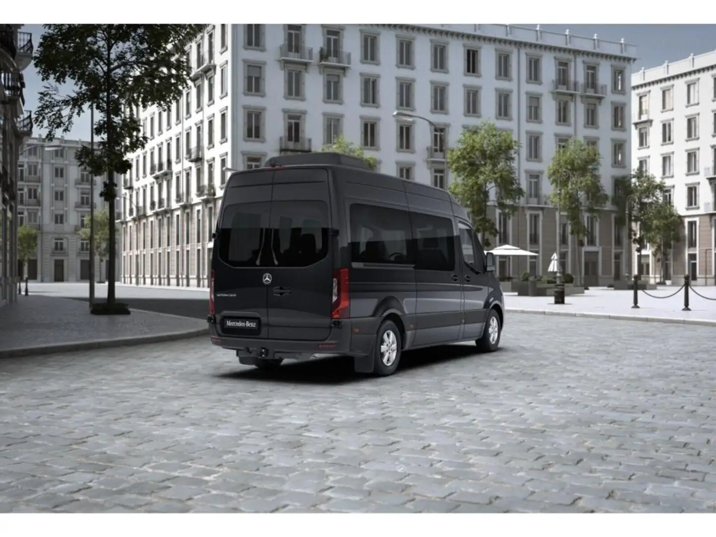 Mercedes-Benz Sprinter 319 +LED+MBUX+AHK+360+Stdhz+AUT+Totw Schwarz - 2