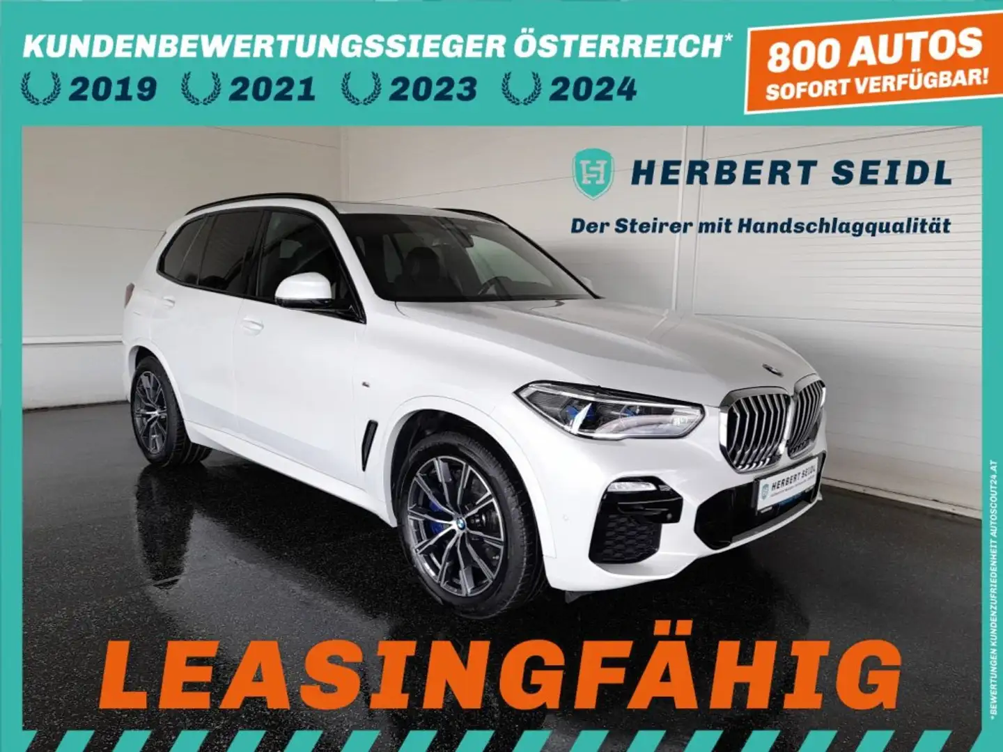 BMW X5 45e M-SPORT 4x4 PHEV Aut *LASER LED / NAVI / LIVE COCKPIT PLUS / E-SITZE & MEMORY / VOLLLEDER / E-KLAPPE* Weiß - 1