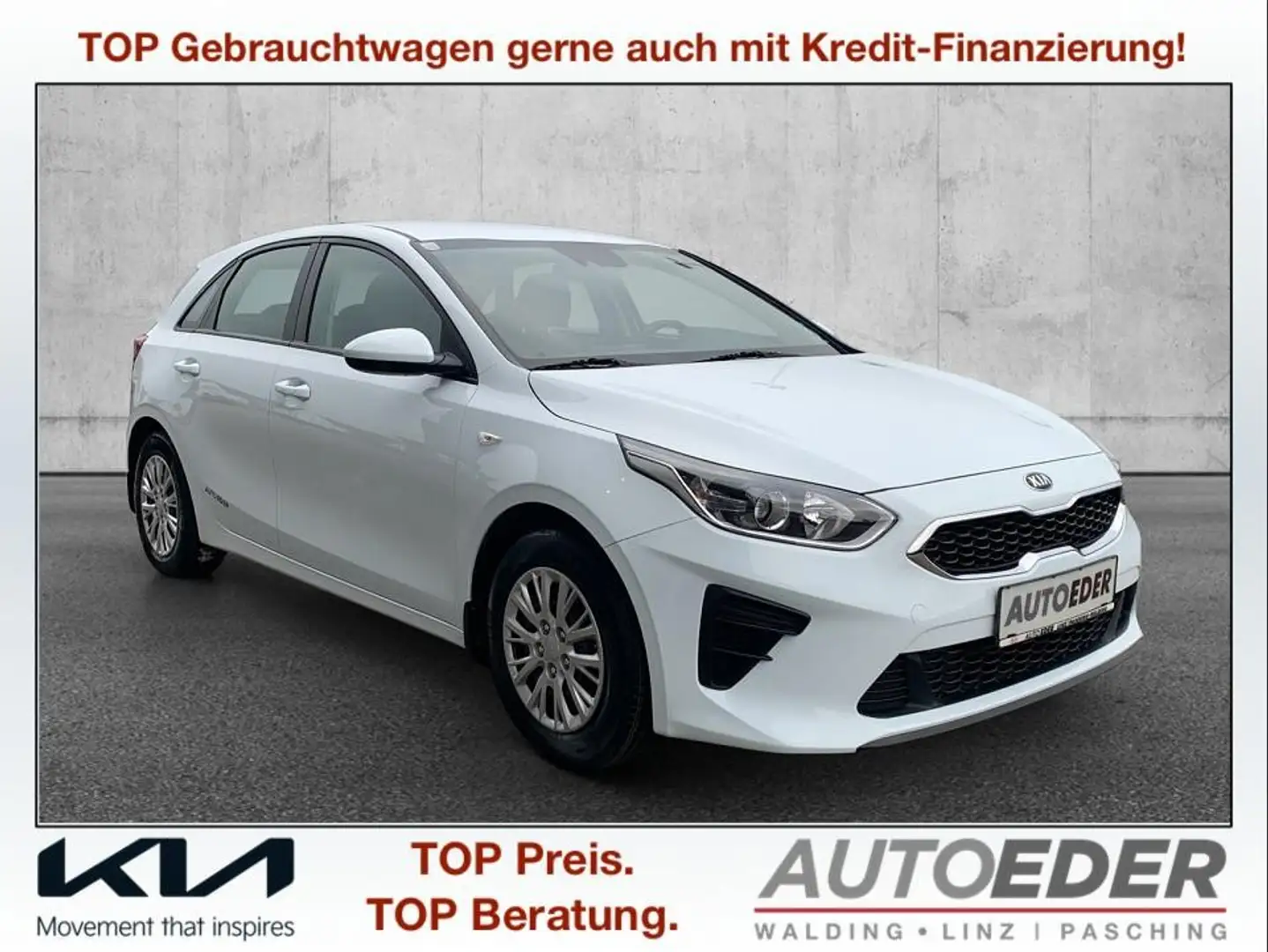 Kia Ceed / cee'd ceed 1,4 MPI GPF Titan Weiß - 1