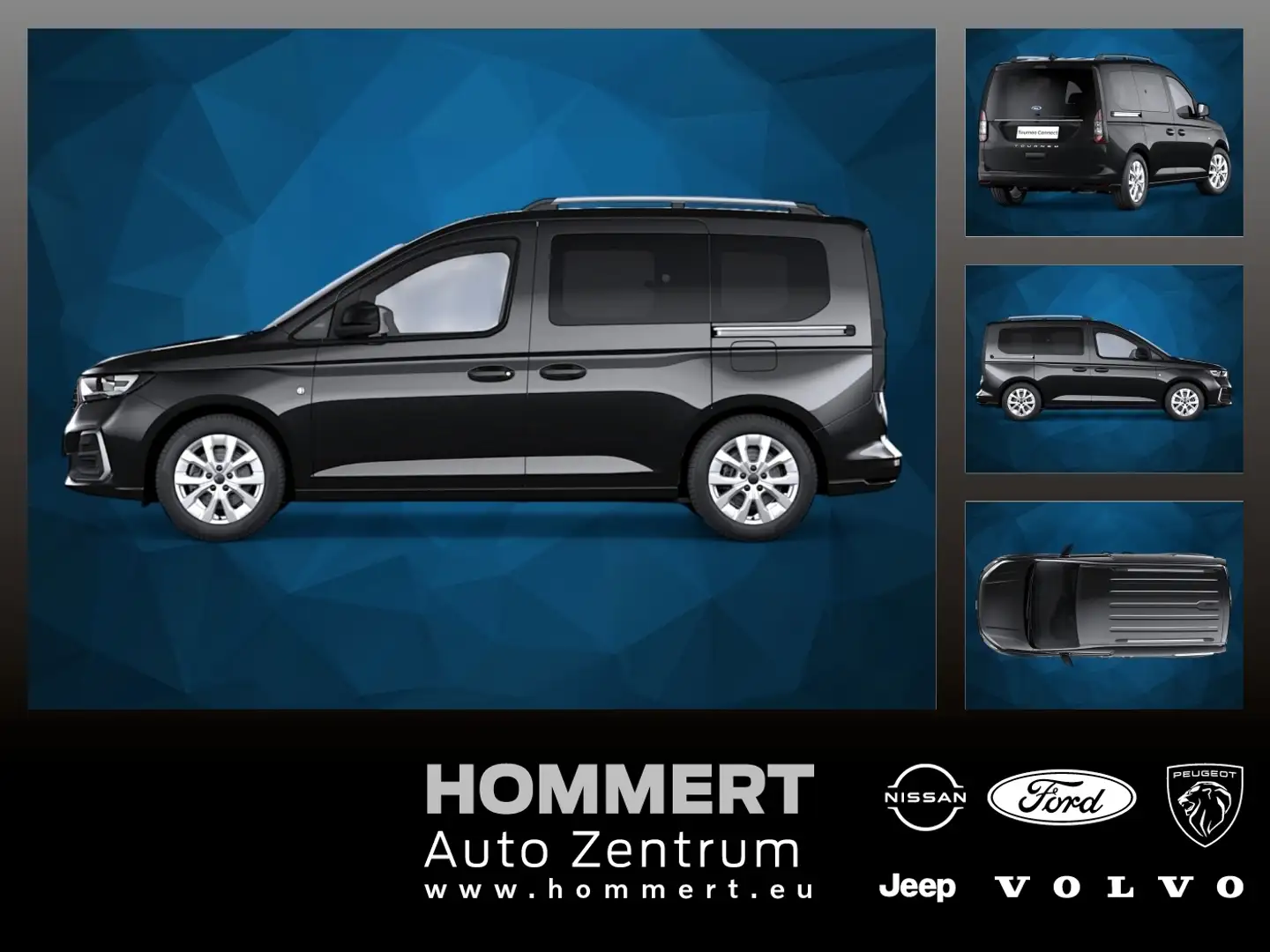 Ford Tourneo Connect 2.0 EcoBlue Titanium SpurH LM Schwarz - 1