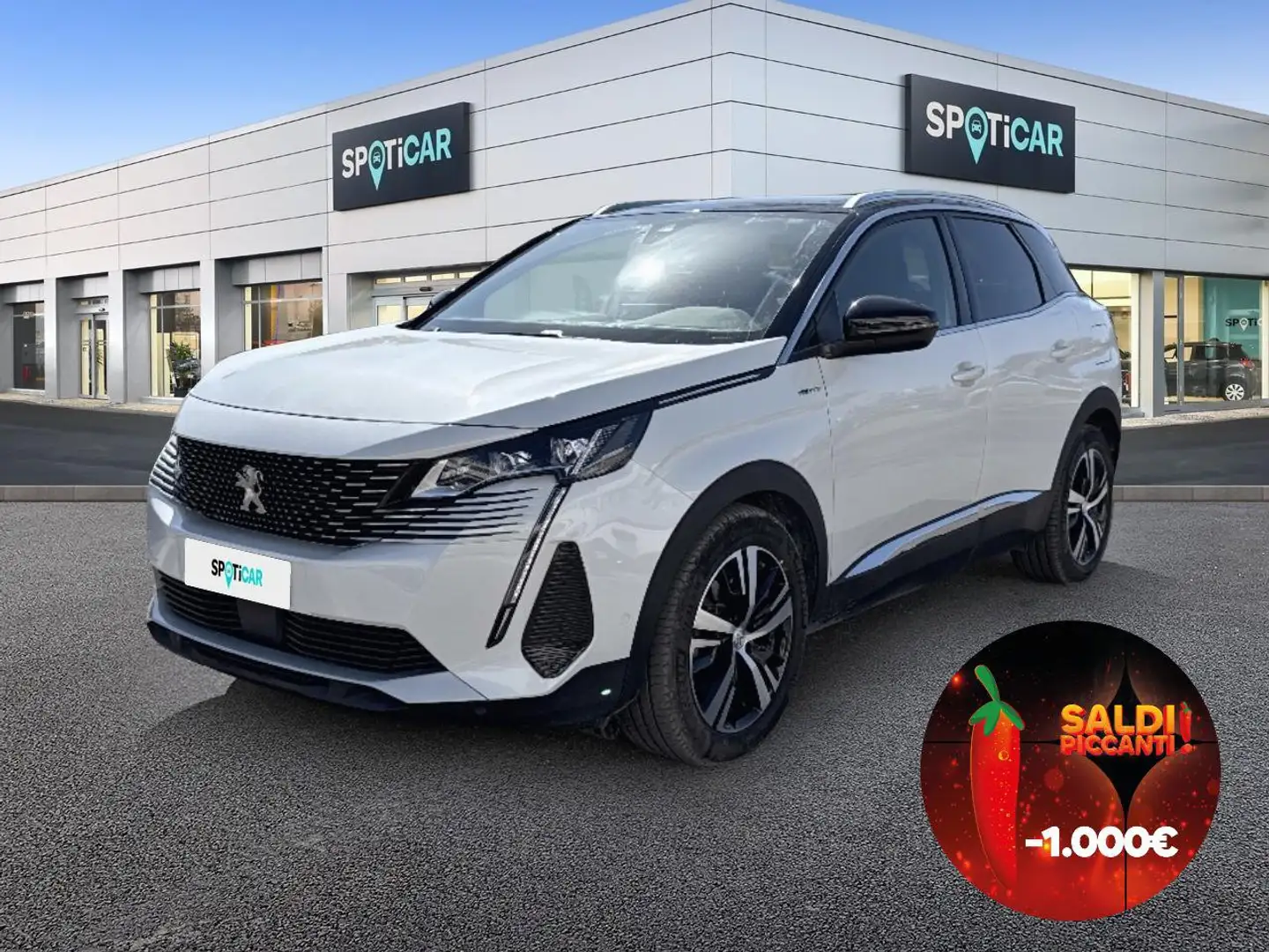 Peugeot 3008 Hybrid 225 e-EAT8 GT aut. Bianco - 1