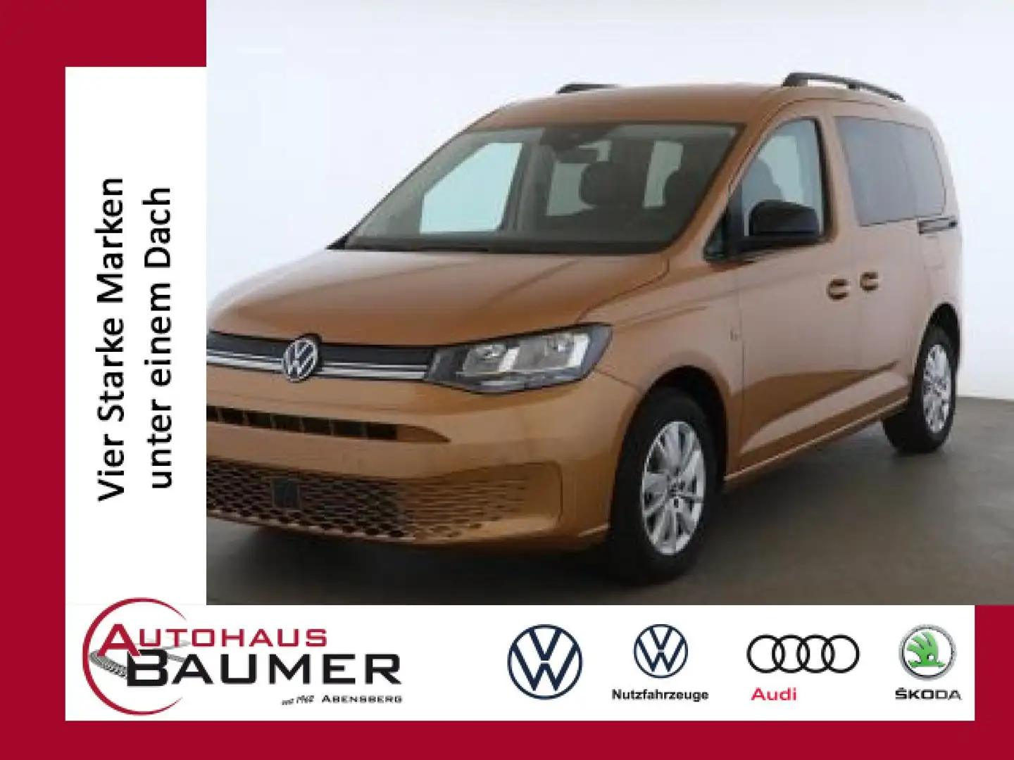 Volkswagen Caddy Life 2.0 TDI DSG Navi Kamera Climatronic PDC Goud - 1