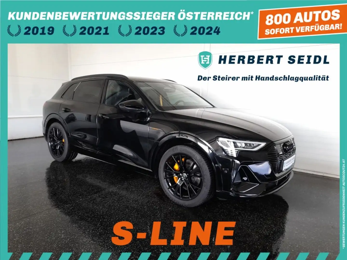 Audi e-tron 50 quattro S-LINE BLACK EDITION *NP: € 100.761,- / LEDER MIT MEMORY / MATRIX-LED / 21 ZOLL / ASS PAKETÈ TOUR & STADT* Schwarz - 1