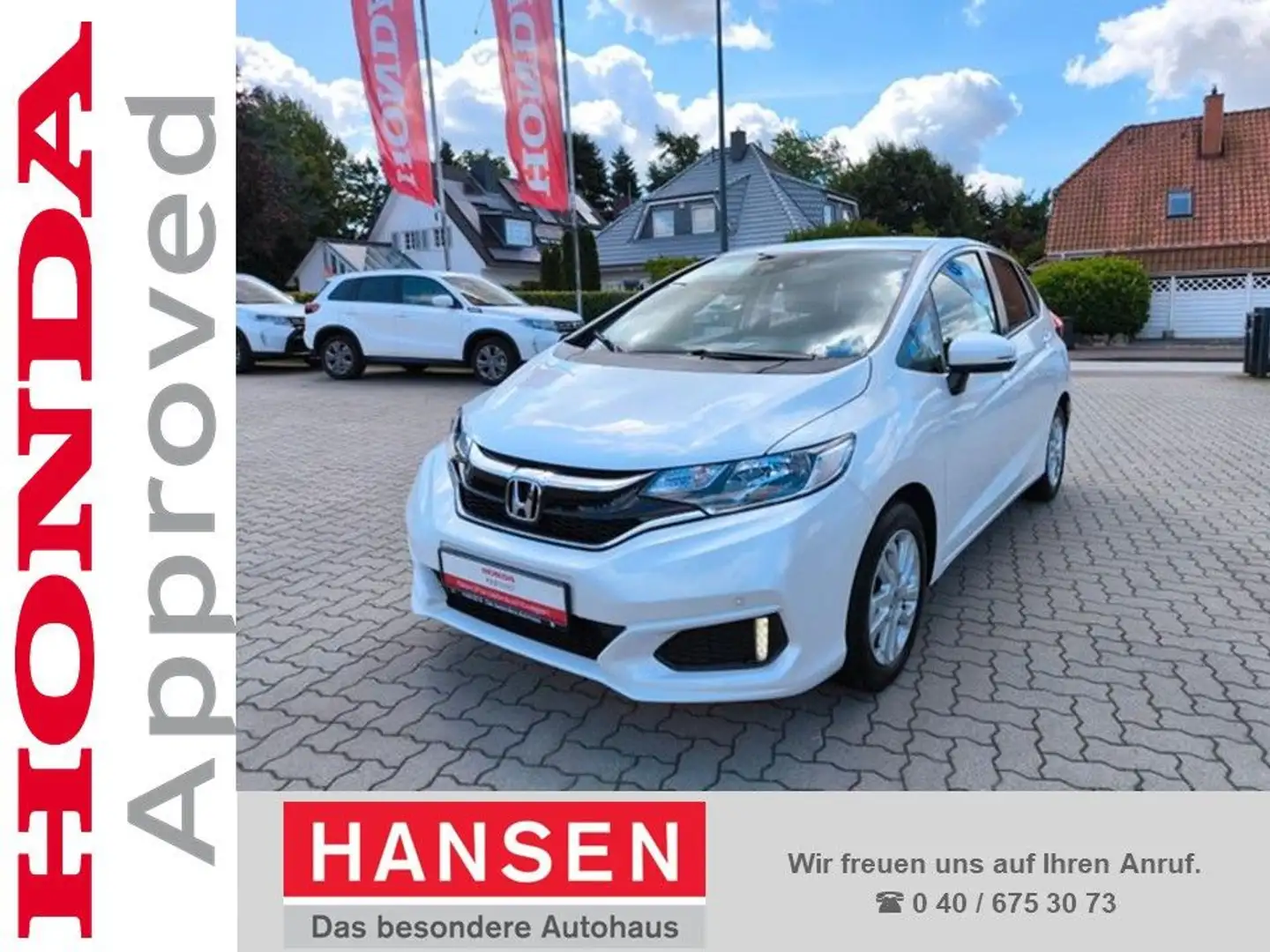 Honda Jazz 1,3 Comfort Automatik + Navi Blanc - 1