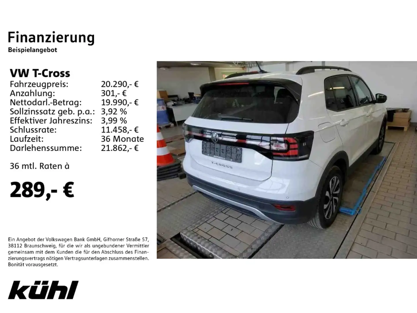 Volkswagen T-Cross 1.0 TSI DSG Active Navi,ACC Weiß - 2
