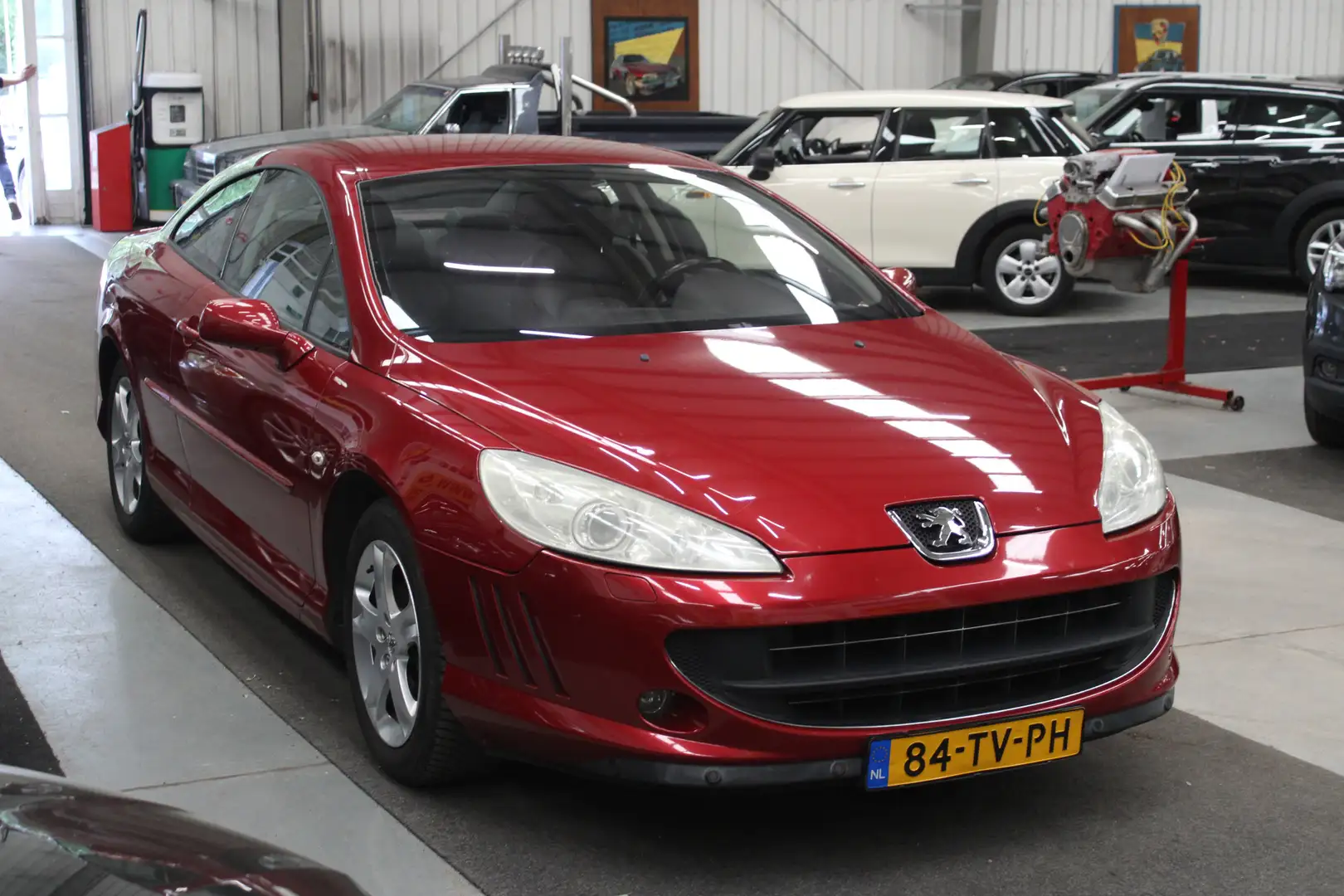 Peugeot 407 Coupé 2.2-16V Pack 135.667km NAP, Airco, Leder, Cr Piros - 2
