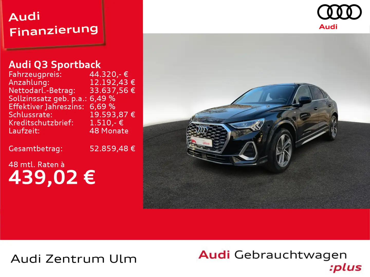Audi Q3 S-Line 35 TFSI AHK LED NAVI 5J.GAR. Schwarz - 1