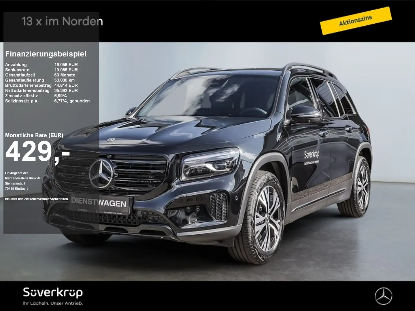 Mercedes-Benz GLB 200 d 4M NIGHT PROGRESSIVE MULTI 360 AHK PDC Schwarz - 1