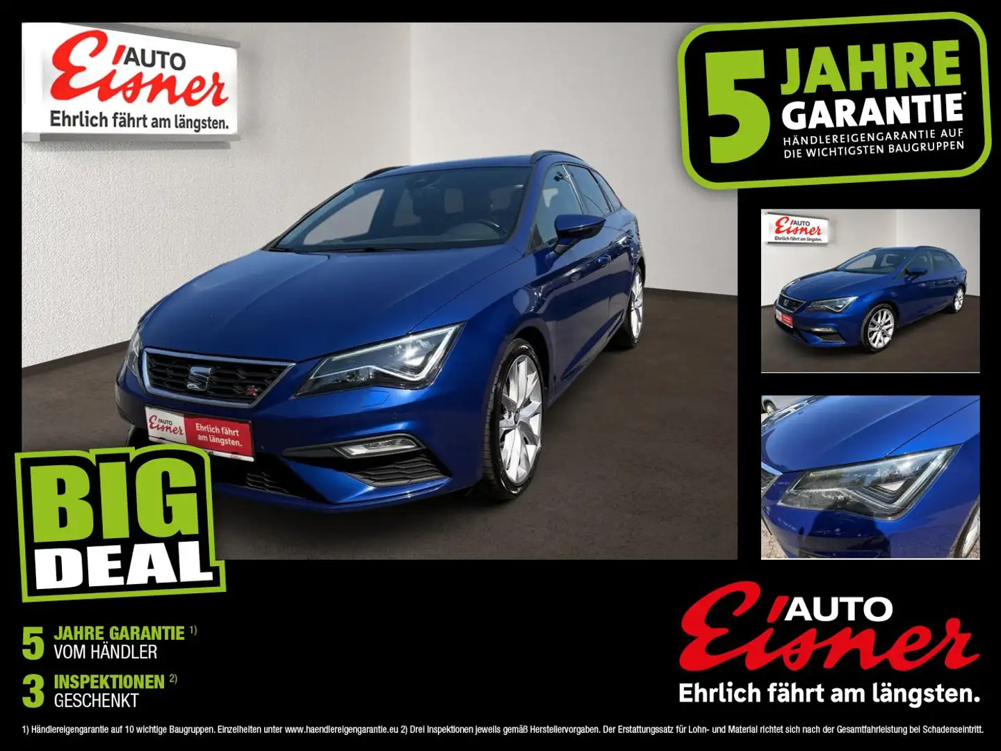 SEAT Leon ST 1.5 TSI FR 2xKlima ACC Alcant. DynLicht Blau - 1