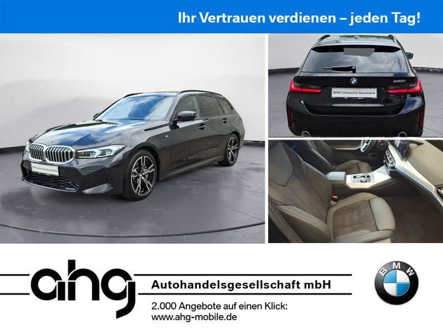 BMW 330 i Touring Automatic M Sportpaket HIFI Panoram Schwarz - 1