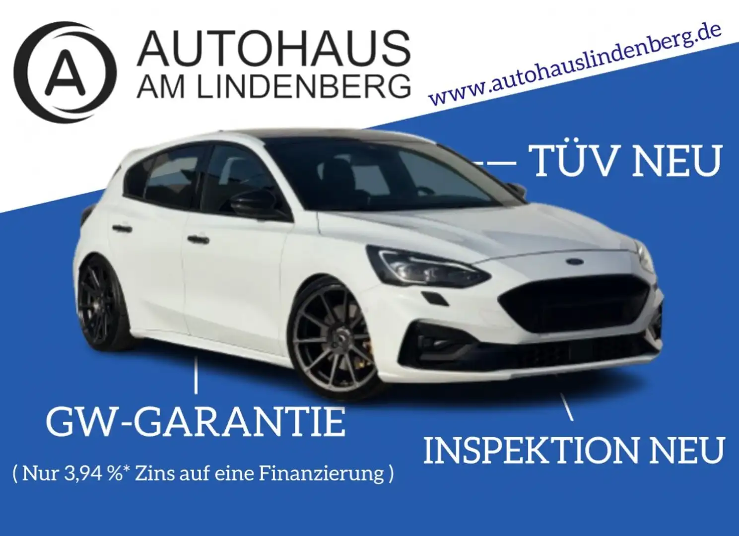 Ford Focus ST PERFORMANCE*RECARO*BA&OL*ACC*NAV*R-KAM Weiß - 1