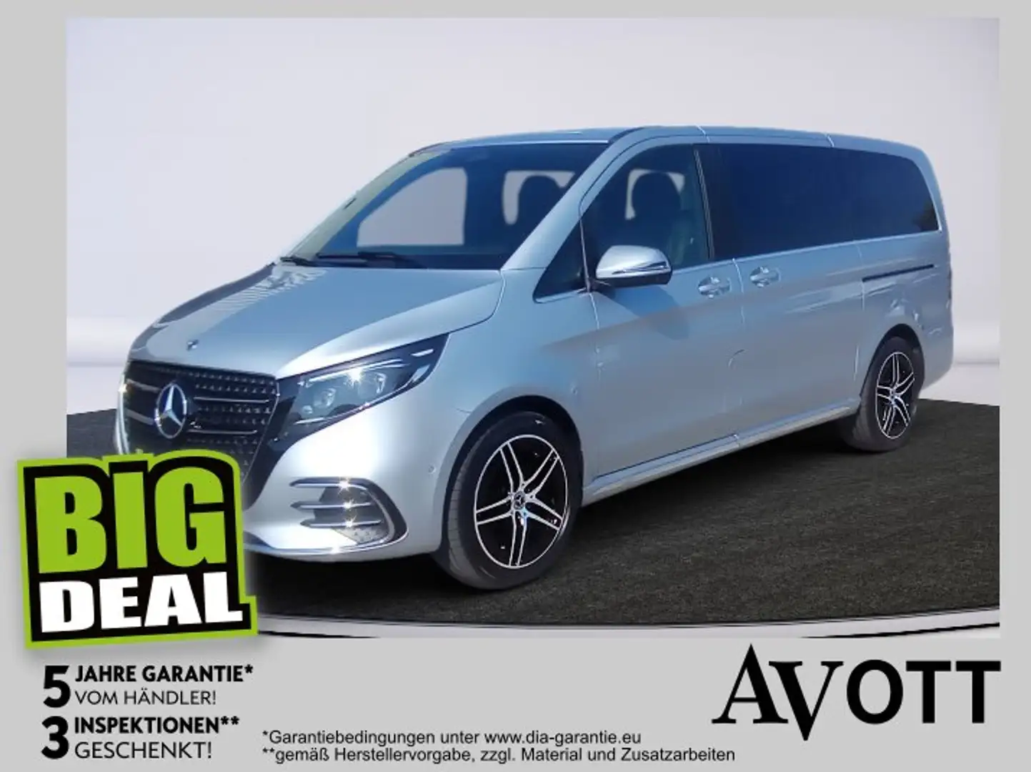 Mercedes-Benz V 300 d 4MATIC AVANTGARDE Lang AMG Line Silber - 1
