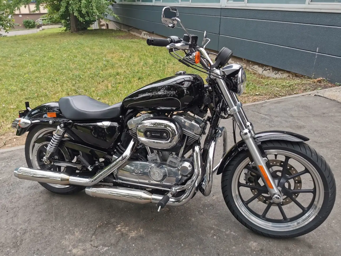 Harley-Davidson XL 883 L Superlow ABS| Miller Auspuff Negro - 1