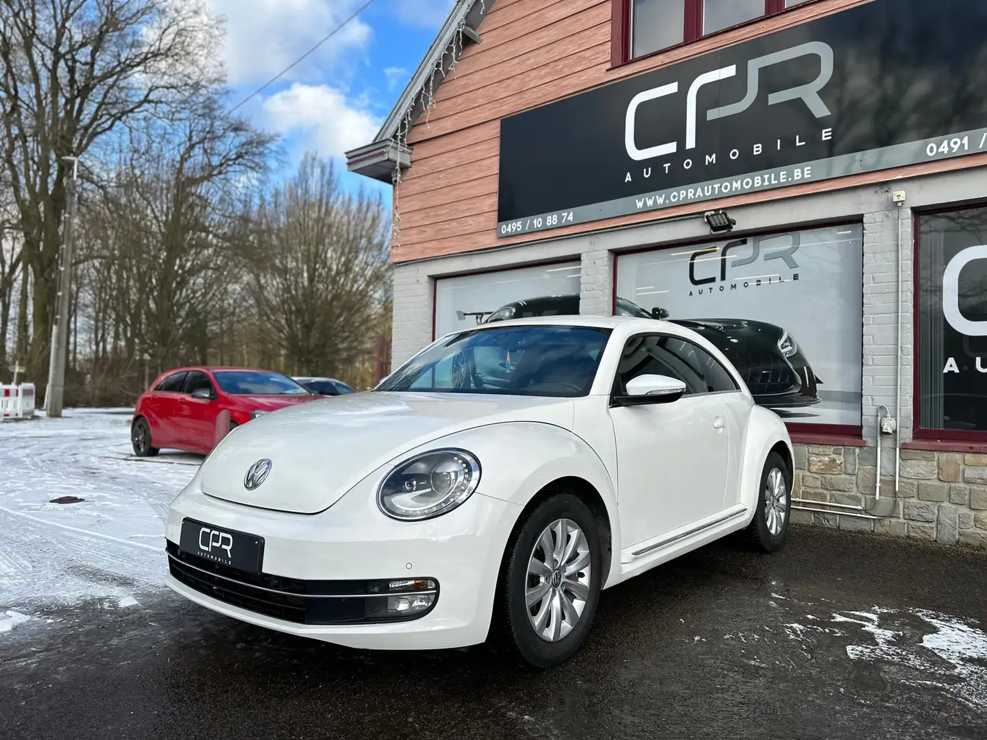 Volkswagen Beetle 1.6 TDi * GPS * SIEGE CH * CRUISE * CLIM AUTO * BT Blanc - 1