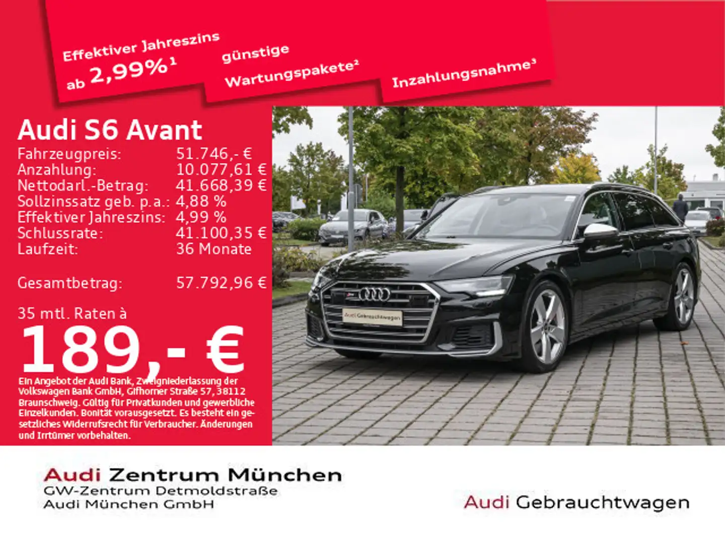 Audi S6 TDI tiptr. AHK/ACC/Virtual Schwarz - 1